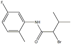 2-bromo-N-(5-fluoro-2-methylphenyl)-3-methylbutanamide Structure