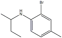 2-bromo-N-(butan-2-yl)-4-methylaniline Structure