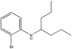 2-bromo-N-(heptan-4-yl)aniline,,结构式