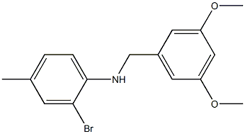2-bromo-N-[(3,5-dimethoxyphenyl)methyl]-4-methylaniline Struktur