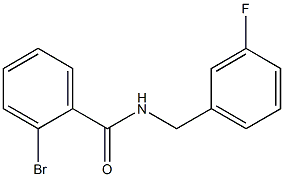 2-bromo-N-[(3-fluorophenyl)methyl]benzamide Structure