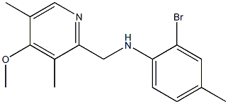 2-bromo-N-[(4-methoxy-3,5-dimethylpyridin-2-yl)methyl]-4-methylaniline Struktur
