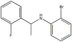 2-bromo-N-[1-(2-fluorophenyl)ethyl]aniline Struktur