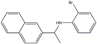 2-bromo-N-[1-(naphthalen-2-yl)ethyl]aniline 化学構造式