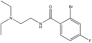 2-bromo-N-[2-(diethylamino)ethyl]-4-fluorobenzamide 化学構造式