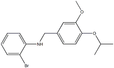 2-bromo-N-{[3-methoxy-4-(propan-2-yloxy)phenyl]methyl}aniline|