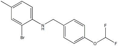  2-bromo-N-{[4-(difluoromethoxy)phenyl]methyl}-4-methylaniline