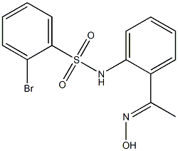 2-bromo-N-{2-[1-(hydroxyimino)ethyl]phenyl}benzene-1-sulfonamide|