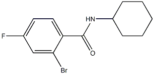 2-bromo-N-cyclohexyl-4-fluorobenzamide Struktur