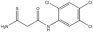 2-carbamothioyl-N-(2,4,5-trichlorophenyl)acetamide Struktur