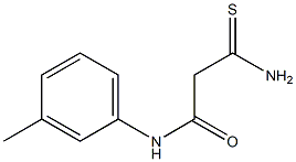 2-carbamothioyl-N-(3-methylphenyl)acetamide Struktur