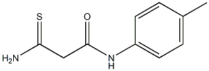 2-carbamothioyl-N-(4-methylphenyl)acetamide Struktur