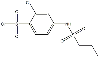 2-chloro-4-(propane-1-sulfonamido)benzene-1-sulfonyl chloride
