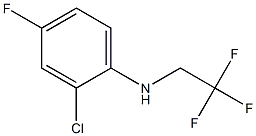 2-chloro-4-fluoro-N-(2,2,2-trifluoroethyl)aniline,,结构式