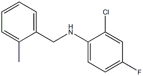 2-chloro-4-fluoro-N-[(2-methylphenyl)methyl]aniline