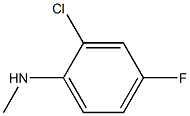 2-chloro-4-fluoro-N-methylaniline 化学構造式