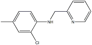 2-chloro-4-methyl-N-(pyridin-2-ylmethyl)aniline Structure