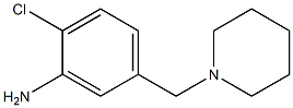 2-chloro-5-(piperidin-1-ylmethyl)aniline Structure