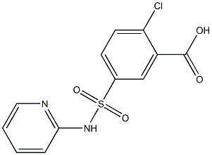 2-chloro-5-(pyridin-2-ylsulfamoyl)benzoic acid Structure