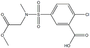 2-chloro-5-[(2-methoxy-2-oxoethyl)(methyl)sulfamoyl]benzoic acid