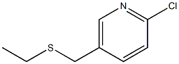 2-chloro-5-[(ethylsulfanyl)methyl]pyridine 化学構造式