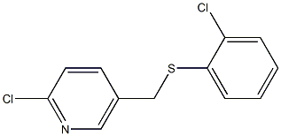 2-chloro-5-{[(2-chlorophenyl)sulfanyl]methyl}pyridine|