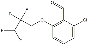 2-chloro-6-(2,2,3,3-tetrafluoropropoxy)benzaldehyde 化学構造式