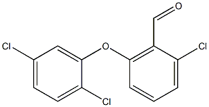 2-chloro-6-(2,5-dichlorophenoxy)benzaldehyde,,结构式