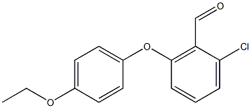 2-chloro-6-(4-ethoxyphenoxy)benzaldehyde 结构式