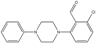 2-chloro-6-(4-phenylpiperazin-1-yl)benzaldehyde Structure