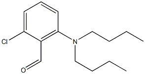 2-chloro-6-(dibutylamino)benzaldehyde Struktur