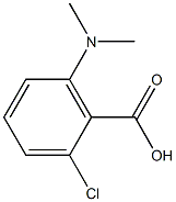 2-chloro-6-(dimethylamino)benzoic acid 结构式