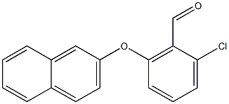 2-chloro-6-(naphthalen-2-yloxy)benzaldehyde 化学構造式