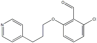 2-chloro-6-[3-(pyridin-4-yl)propoxy]benzaldehyde,,结构式