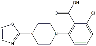  2-chloro-6-[4-(1,3-thiazol-2-yl)piperazin-1-yl]benzoic acid