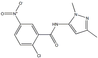 2-chloro-N-(1,3-dimethyl-1H-pyrazol-5-yl)-5-nitrobenzamide