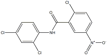 2-chloro-N-(2,4-dichlorophenyl)-5-nitrobenzamide,,结构式