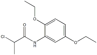 2-chloro-N-(2,5-diethoxyphenyl)propanamide Structure