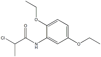 2-chloro-N-(2,5-diethoxyphenyl)propanamide 化学構造式