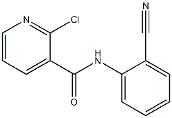 2-chloro-N-(2-cyanophenyl)pyridine-3-carboxamide 结构式