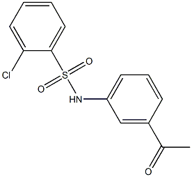 2-chloro-N-(3-acetylphenyl)benzene-1-sulfonamide