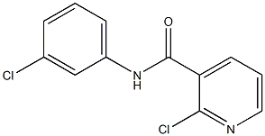 2-chloro-N-(3-chlorophenyl)pyridine-3-carboxamide,,结构式