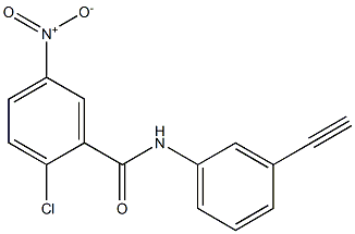 2-chloro-N-(3-ethynylphenyl)-5-nitrobenzamide 结构式