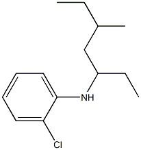 2-chloro-N-(5-methylheptan-3-yl)aniline,,结构式