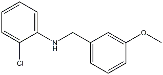 2-chloro-N-[(3-methoxyphenyl)methyl]aniline Structure