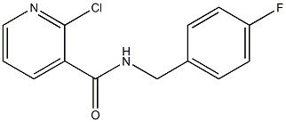  2-chloro-N-[(4-fluorophenyl)methyl]pyridine-3-carboxamide