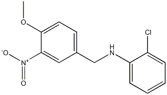 2-chloro-N-[(4-methoxy-3-nitrophenyl)methyl]aniline Struktur