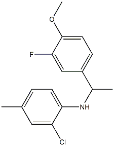 2-chloro-N-[1-(3-fluoro-4-methoxyphenyl)ethyl]-4-methylaniline,,结构式