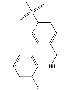 2-chloro-N-[1-(4-methanesulfonylphenyl)ethyl]-4-methylaniline,,结构式