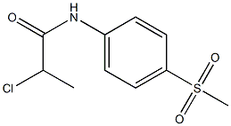 2-chloro-N-[4-(methylsulfonyl)phenyl]propanamide Struktur